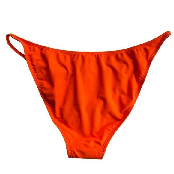 Women's Tab Side Cheeky Bikini Bottom - Wild Fable Orange  XL (16) NWT - Picture 3 of 7